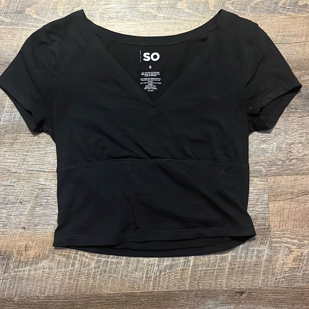 3 SO baby tees (black,yellow,pink)